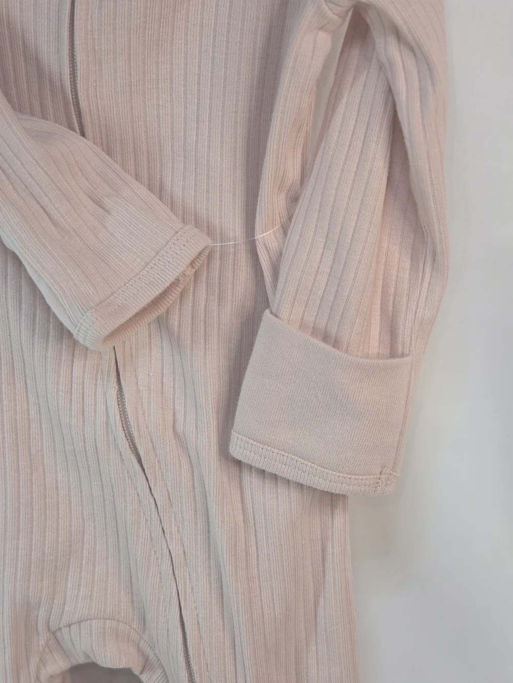 2 Pc. Cloud Island Ribbed Pink Footed One-Piece Pajama 3-6M